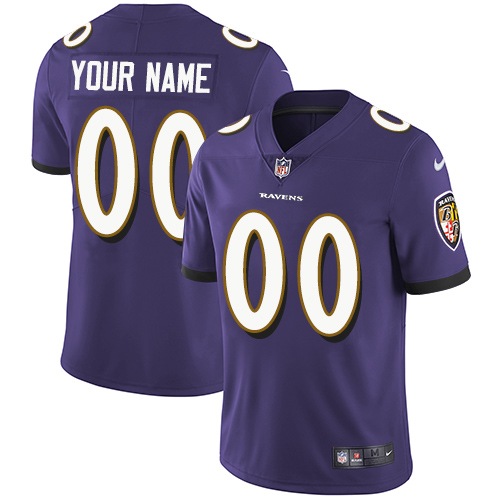 Custom Baltimore Ravens Vapor Untouchable Limited Jersey